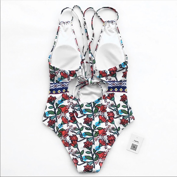 NEW π« Boho Chic Bohemian Print Monokini One Piece - Picture 3 of 4